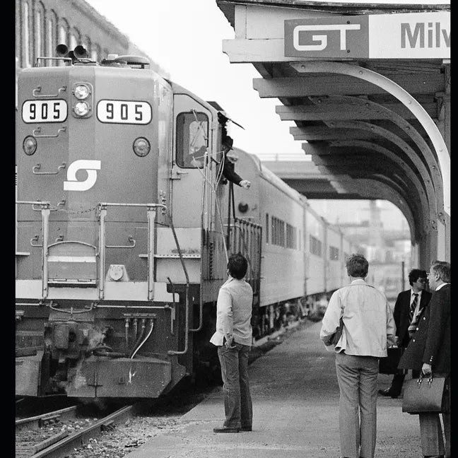 Passenger Train Photographs: Taken in Michigan and Ontario During the Last Quarter of the Twentieth Century - All in Black and White - Paperback