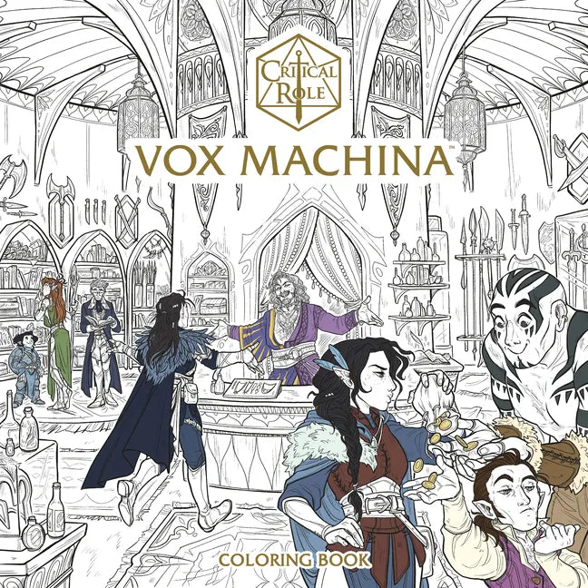 Critical Role: Vox Machina Coloring Book - Paperback