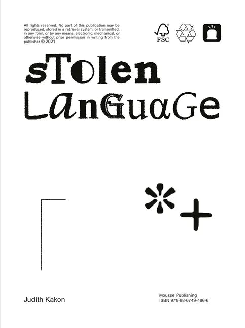 Judith Kakon: Stolen Language - Paperback