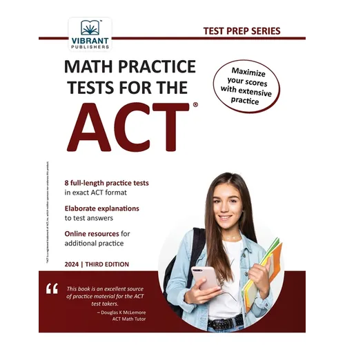 Math Practice Tests for the ACT - Paperback