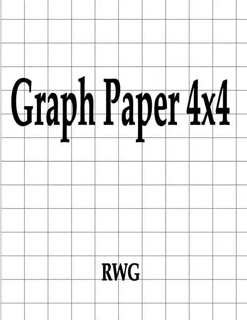 Graph Paper 4x4: 100 Pages 8.5