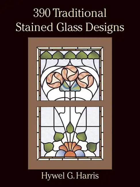 390 Traditional Stained Glass Designs - Paperback