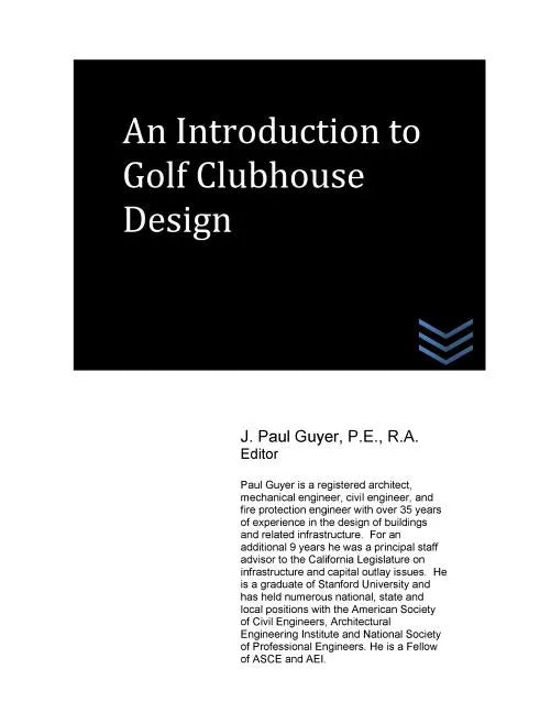 An Introduction to Golf Clubhouse Design - Paperback