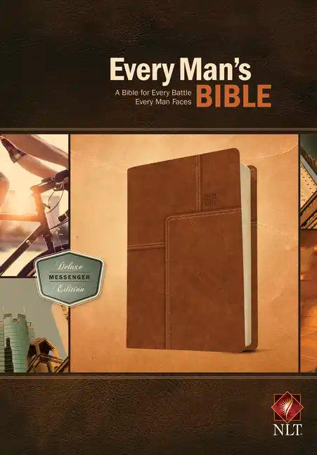 Every Man's Bible-NLT Deluxe Messenger - Imitation Leather