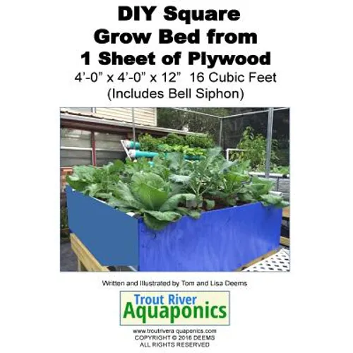 DIY Square Grow Bed from 1 Sheet of Plywood 4'-0
