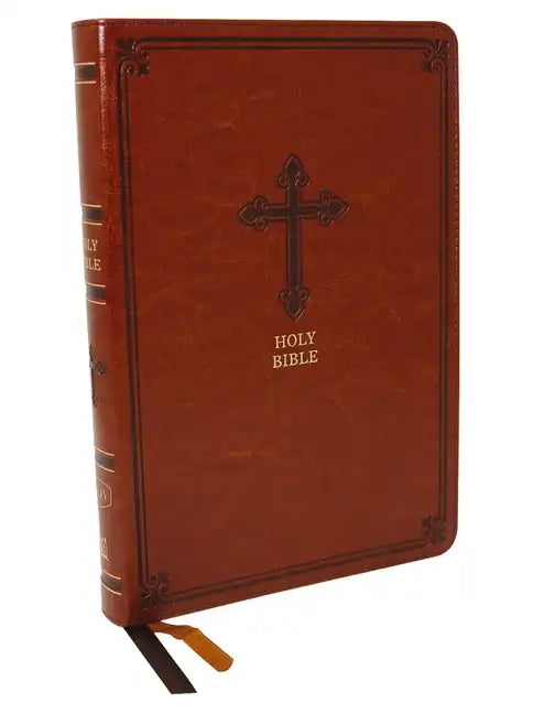 Kjv, Thinline Bible, Large Print, Leathersoft, Brown, Red Letter Edition, Comfort Print - Imitation Leather