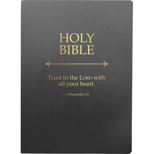 Kjver Holy Bible, Trust in the Lord Life Verse Edition, Large Print, Black Ultrasoft: (King James Version Easy Read, Red Letter, Proverbs 3:5) - Imitation Leather