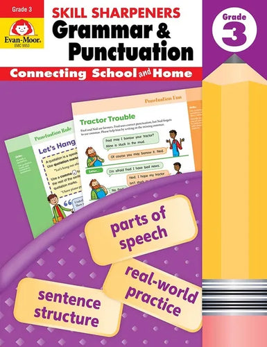 Skill Sharpeners: Grammar & Punctuation, Grade 3 Workbook - Paperback