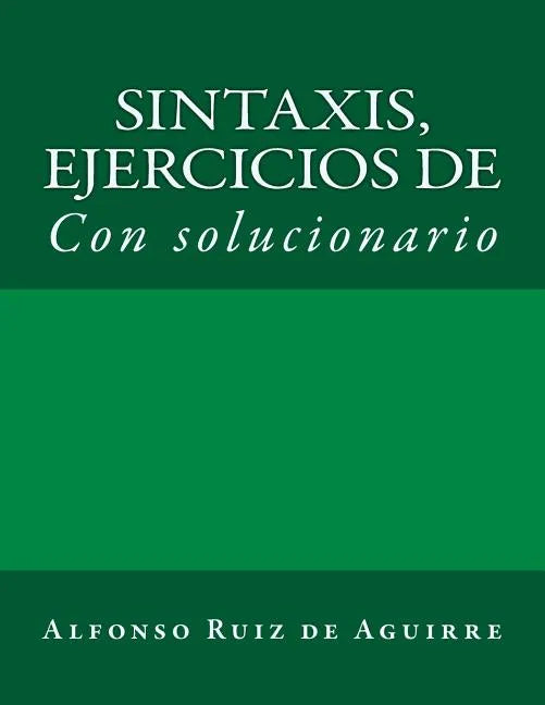 Sintaxis: ejercicios de - Paperback