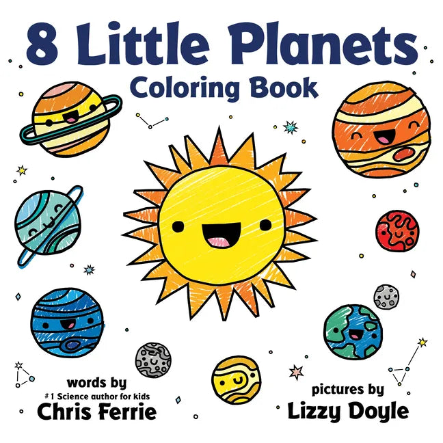 8 Little Planets Coloring Book - Paperback