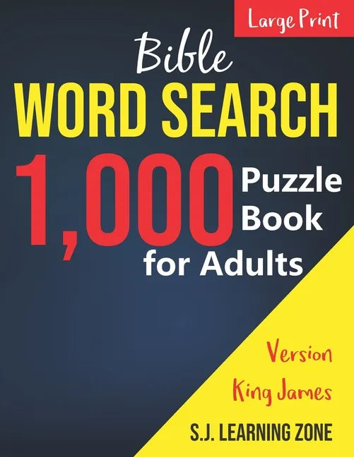 1,000: Bible Word Search Puzzle Book for Adults: King James Version (Large Print) - Paperback
