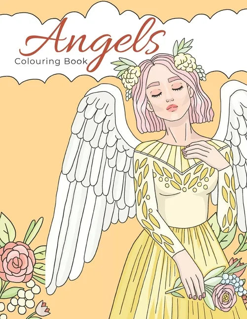 Angels Colouring Book: 30 Angelic Tarot Colouring Pages - Paperback