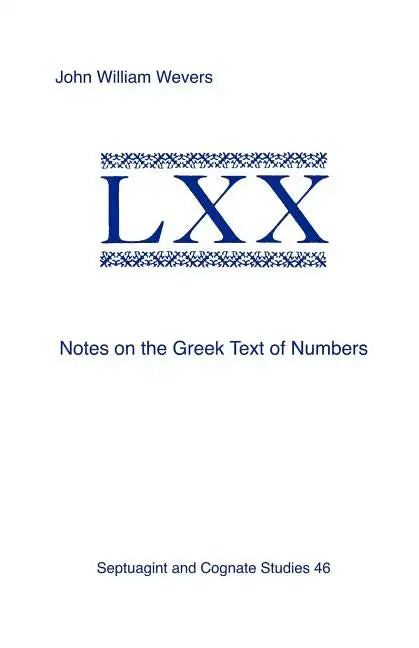 Notes on the Greek Text of Numbers - Paperback