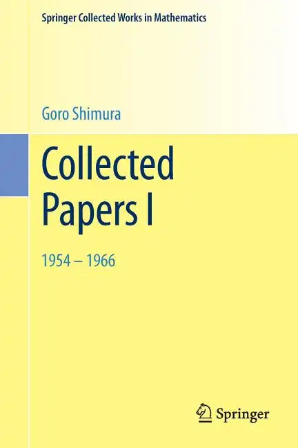 Collected Papers I: 1954 - 1966 - Paperback