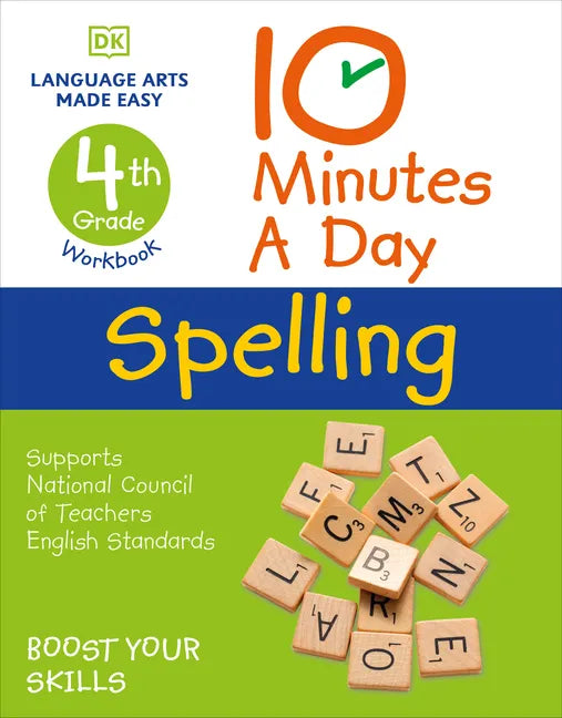 10 Minutes a Day Spelling, 4th Grade: Helps Develop Strong English Skills - Paperback