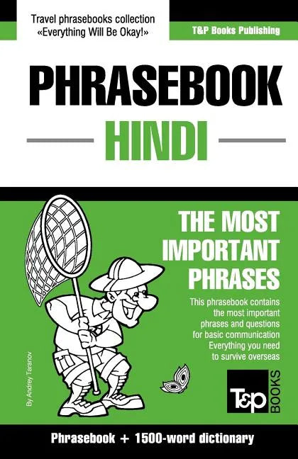 English-Hindi phrasebook and 1500-word dictionary - Paperback