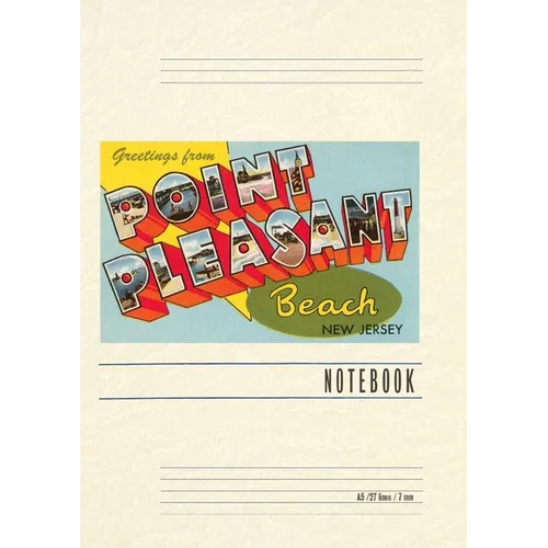 Vintage Lined Notebook Greetings from Point Pleasant Beach, New Jersey - Paperback