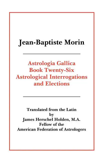 Astrologia Gallica Book 26 - Paperback