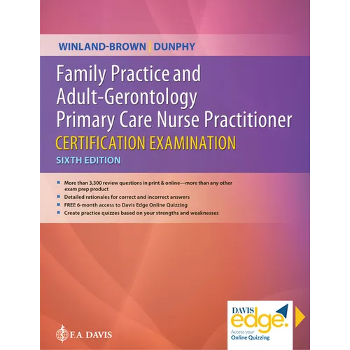 Family Practice and Adult-Gerontology Primary Care Nurse Practitioner Certification Examination - Paperback
