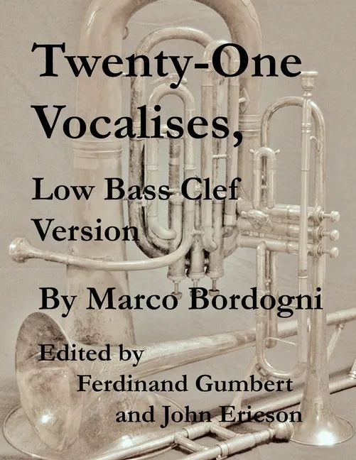 Twenty-One Vocalises, Low Bass Clef Version - Paperback