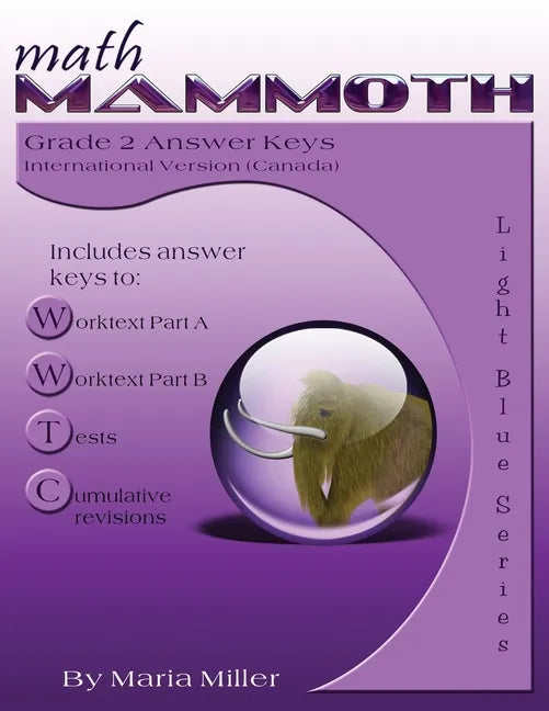 Math Mammoth Grade 2 Answer Keys (Canadian Version) - Paperback