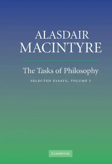 The Tasks of Philosophy, Volume 1: Selected Essays - Hardcover