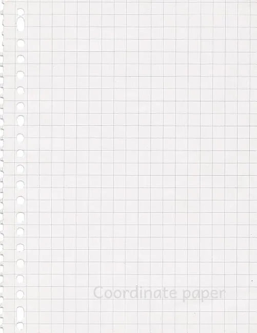 Coordinate paper: Quad Rule graph paper,8.5 x 11 (5x5 graph paper) 100 pages - Paperback
