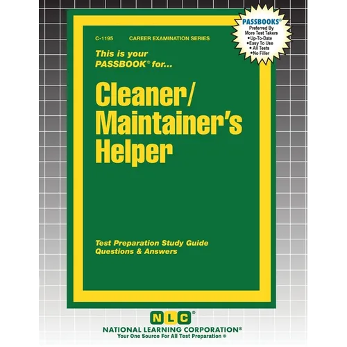 Cleaner/Maintainer's Helper - Paperback
