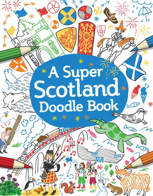 A Super Scotland Doodle Book - Paperback