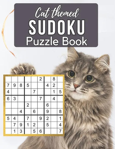 Cat Themed Sudoku Puzzle Book: A Cute Sudoku Book with 100 Easy to Hard Puzzles in Large Print for Endless Cat Sudoku Game Fun - Perfect Paperback Gi - Paperback