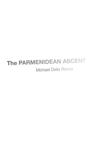 The Parmenidean Ascent - Hardcover