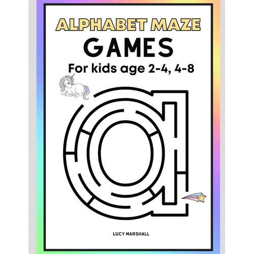 Alphabet Maze Games for Kids Age 2-4, 4-8 - Paperback