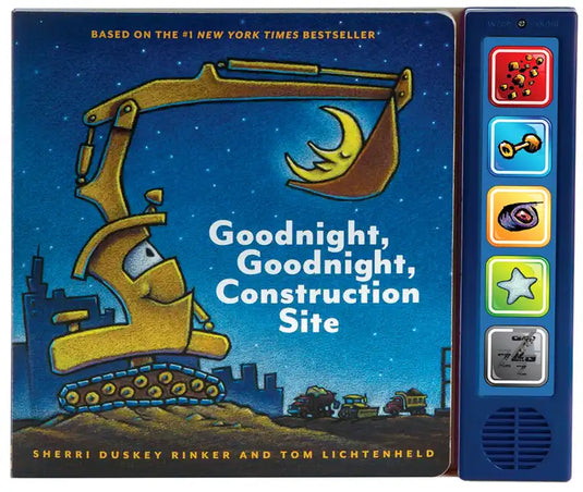Goodnight, Goodnight, Construction Site Sound Book: (Construction Books for Kids, Books with Sound for Toddlers, Children's Truck Books, Read Aloud Bo - Board Book