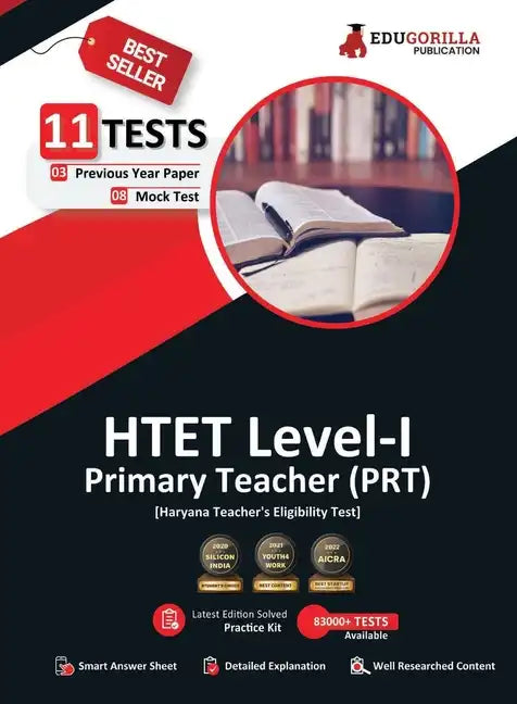 HTET Level-I Exam 2023 (English Edition) - Haryana Primary Teacher (PRT) - 8 Mock Tests and 3 Previous Year Papers (1600 Solved Questions) with Free A - Paperback