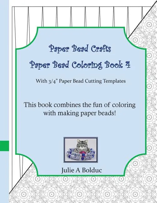 Paper Bead Crafts Paper Bead Coloring Book 4: With 3/4