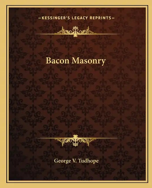 Bacon Masonry - Paperback