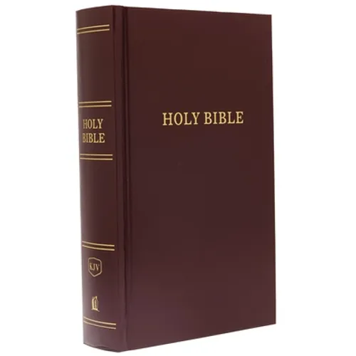 KJV, Pew Bible, Hardcover, Burgundy, Red Letter Edition - Hardcover
