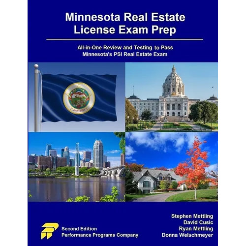 Minnesota Real Estate License Exam Prep: All-in-One Review and Testing to Pass Minnesota's PSI Real Estate Exam - Paperback