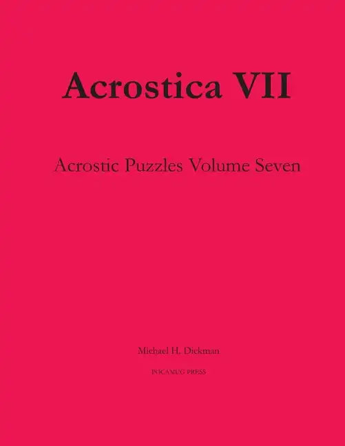 Acrostica VII - Paperback