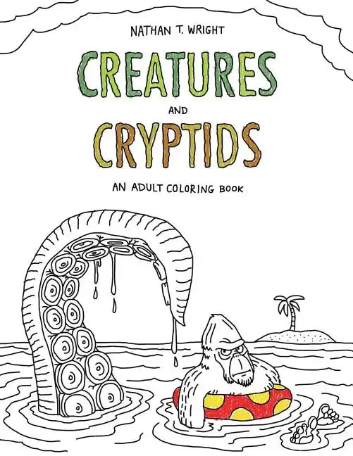 Creatures and Cryptids: An Adult Coloring Book - Paperback