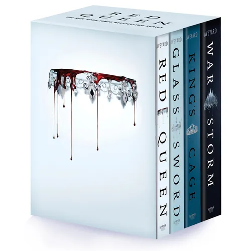 Red Queen 4-Book Paperback Box Set: Red Queen, Glass Sword, King's Cage, War Strom - Paperback