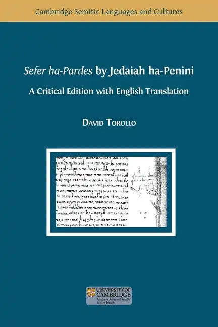 Sefer ha-Pardes by Jedaiah ha-Penini - Paperback