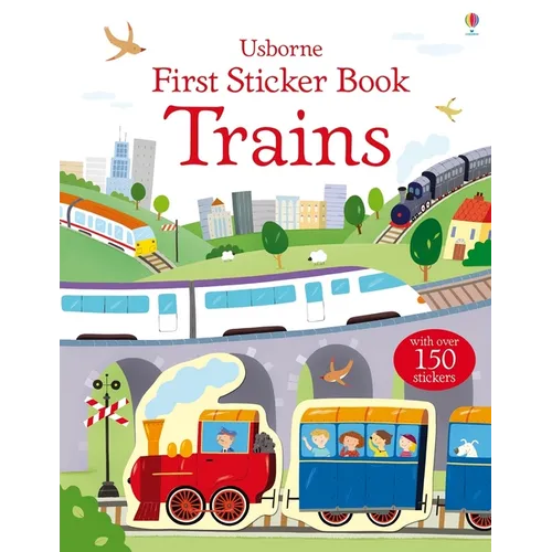 First Sticker Book Trains - Paperback