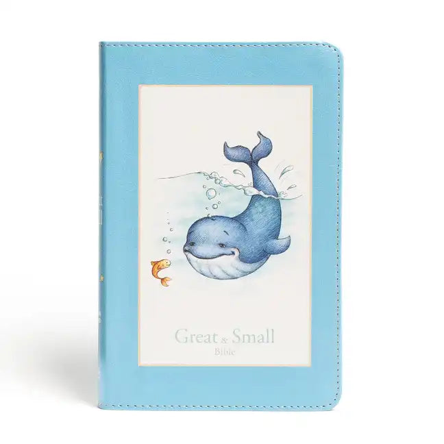 CSB Great and Small Bible, Blue Leathertouch: A Keepsake Bible for Babies - Imitation Leather