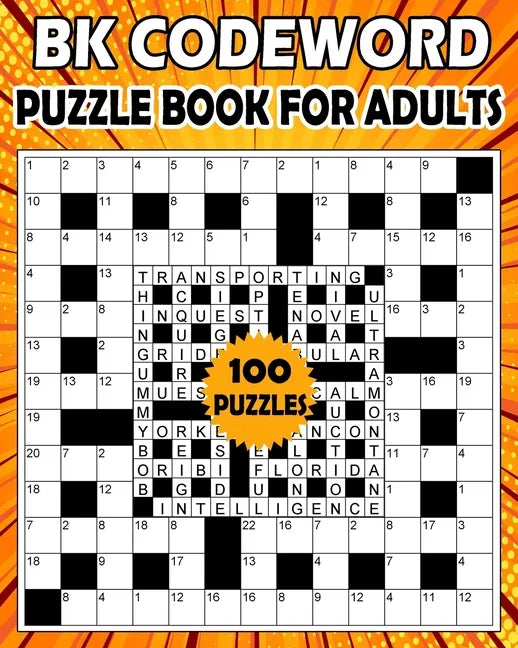 BK Codeword puzzle book for adults: Large print codebreaker puzzle book for adults & seniors - 100 Puzzle from (BK Bouchama) - Paperback