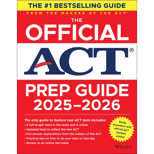 The Official ACT Prep Guide 2025 - 2026: Book + Online Course - Paperback