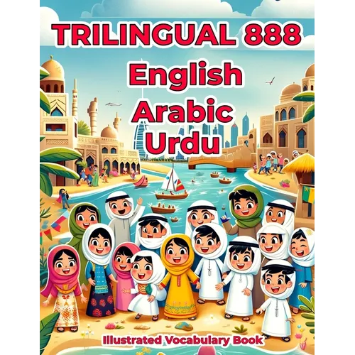 Trilingual 888 English Arabic Urdu Illustrated Vocabulary Book: Colorful Edition - Paperback