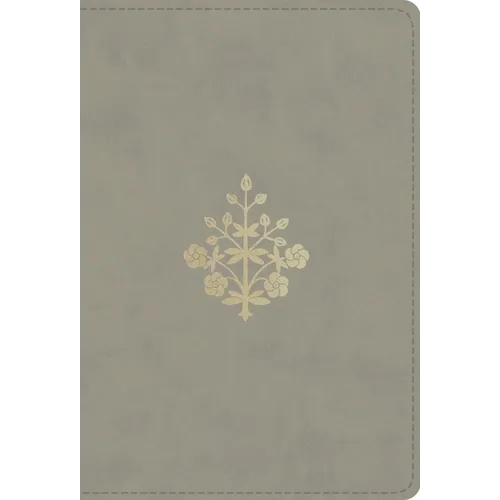 ESV Large Print Compact Bible, Red Letter (Trutone, Stone, Branch Design)