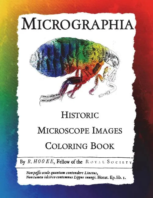 Micrographia: Historic Microscope Images Coloring Book - Paperback