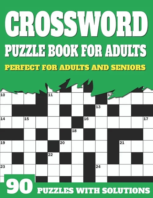 Crossword Puzzle Book For Adults: Large Print Crossword Puzzles For Senior Parents And Grandparents With Solutions To Enjoy Sunday Time - Paperback